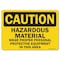 Signmission OSHA Caution, 7" Height, 10" Width, Decal, 7" H, 10" W, Landscape, OS-CS-D-710-L-19137 OS-CS-D-710-L-19137 - alternate 1